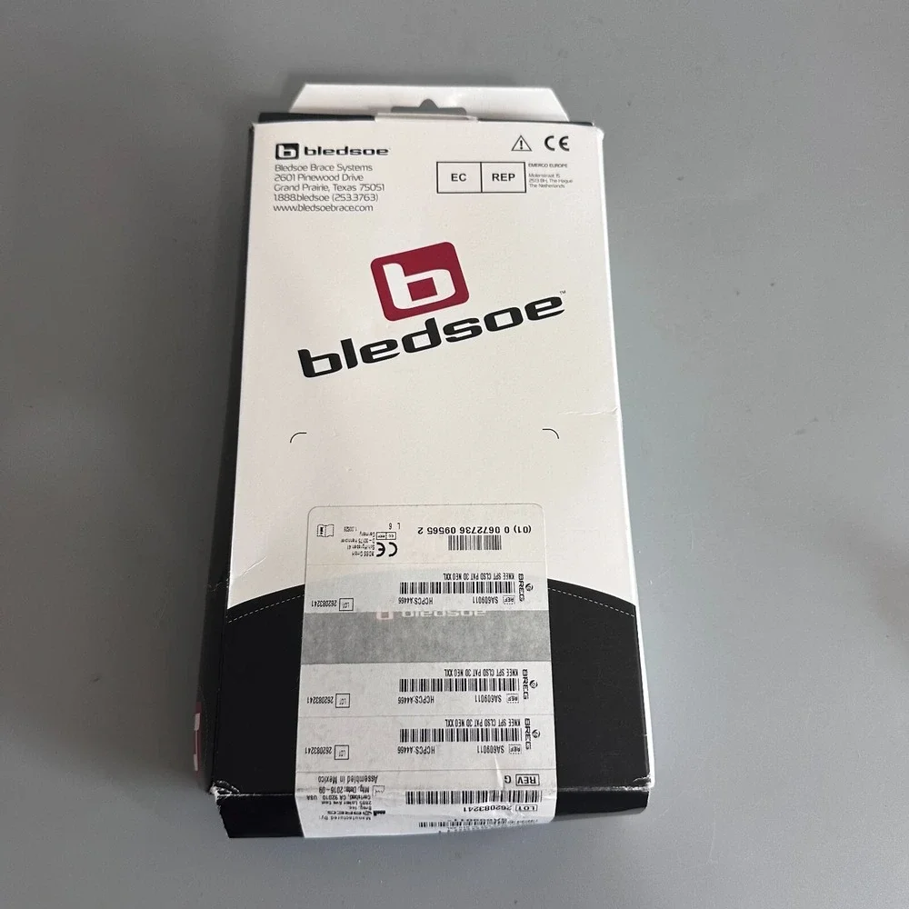 Bledsoe Breg Knee Support Closed Patella 3D Neoprene XXL Brace SA609011 A4466